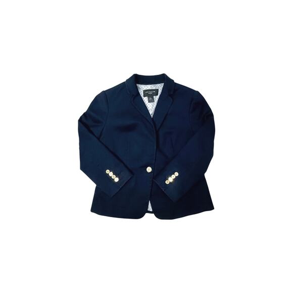 Ann Taylor Petite Navy Cotton Blazer - Size 6P - Picture 6 of 9